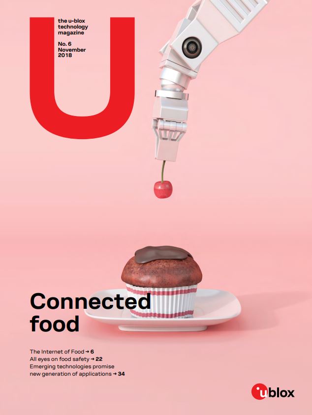The cover of the Connected food Magazine